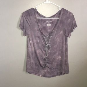 Cross Tied Front AE Shirt